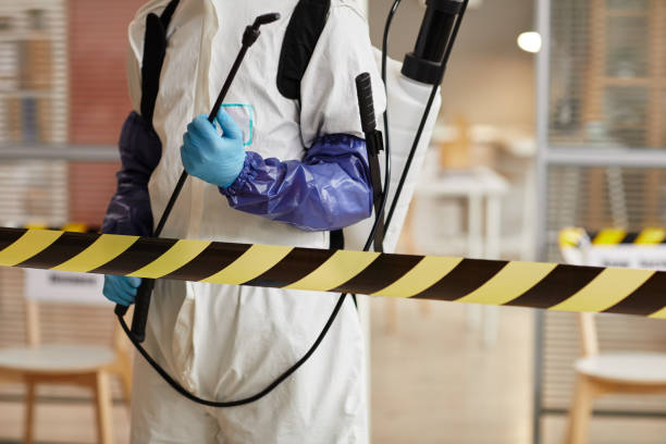 Professional Biohazard technician working in Water Mill, NY